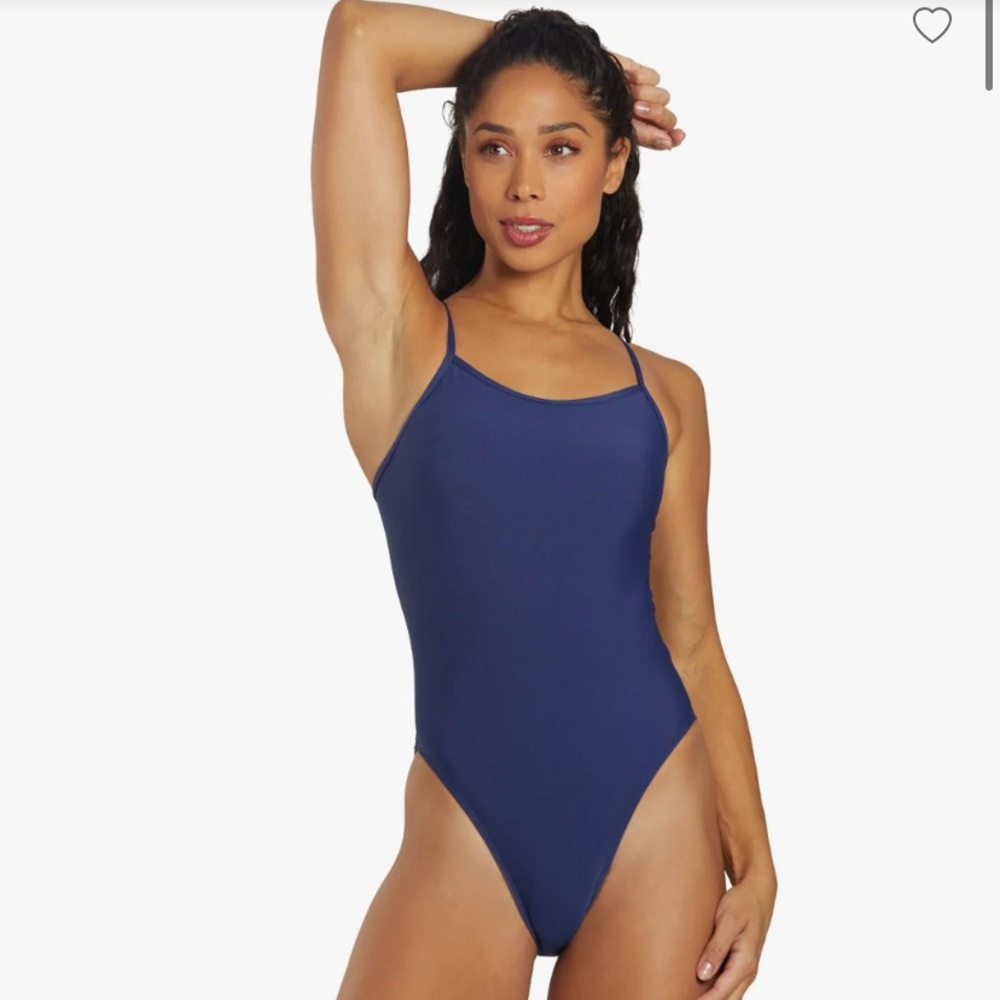 Jolyn Chevy One Piece , fixed back . navy blue, size 32